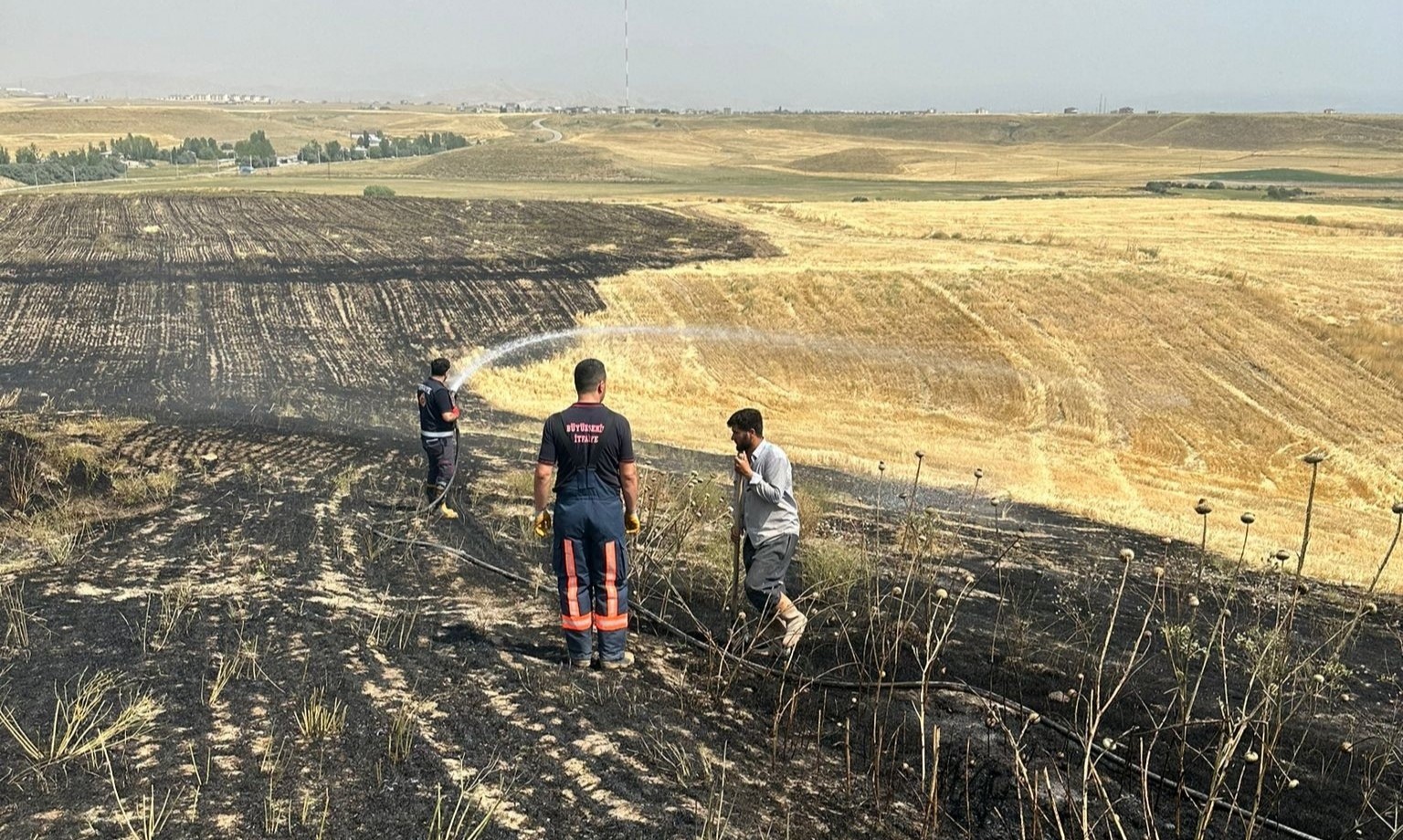 Van’da 4 ayrı noktada yangın