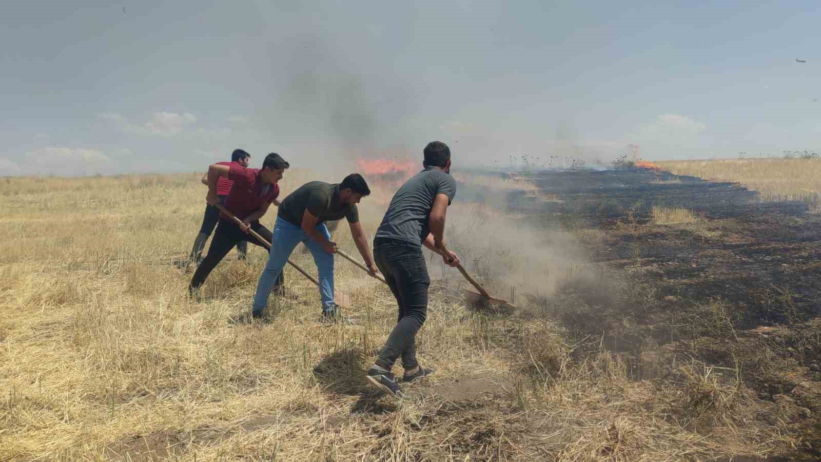 Van’da anız yangını korkuttu