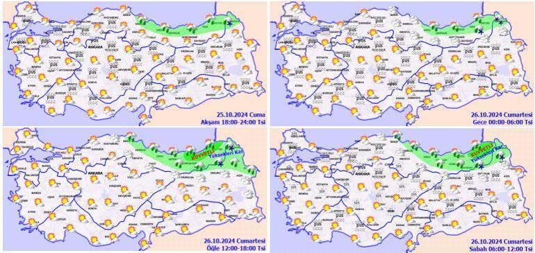 SON DAKİKA! Meteoroloji yeni hava durumu haritası yayımladı! Birçok ile uyarı: Kuvvetli yağışlara dikkat