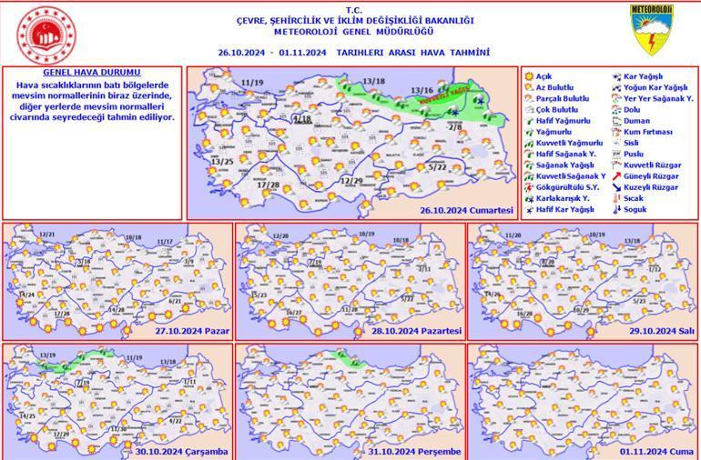 SON DAKİKA! Meteoroloji yeni hava durumu haritası yayımladı! Birçok ile uyarı: Kuvvetli yağışlara dikkat