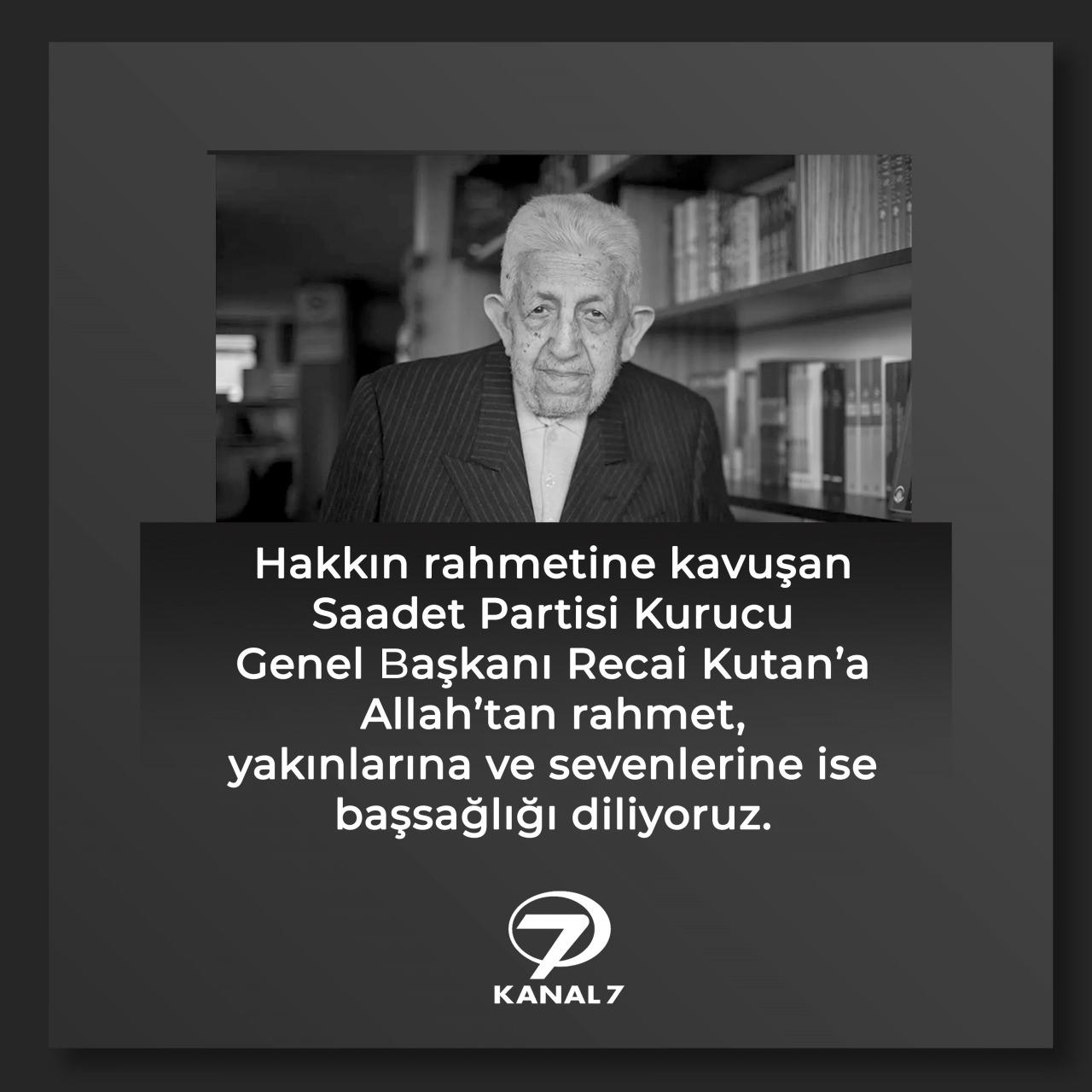 Recai Kutan hayatını kaybetti