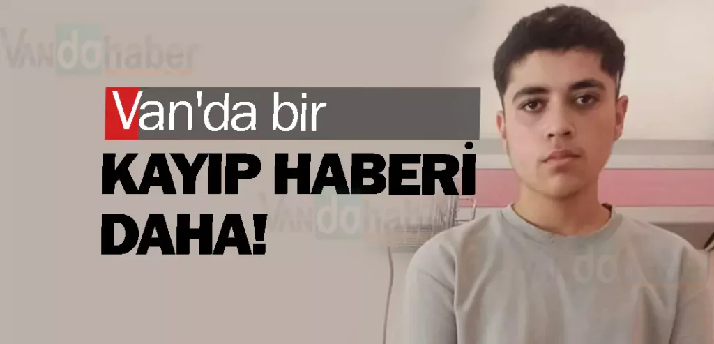 Van'da bir kayıp haberi daha!