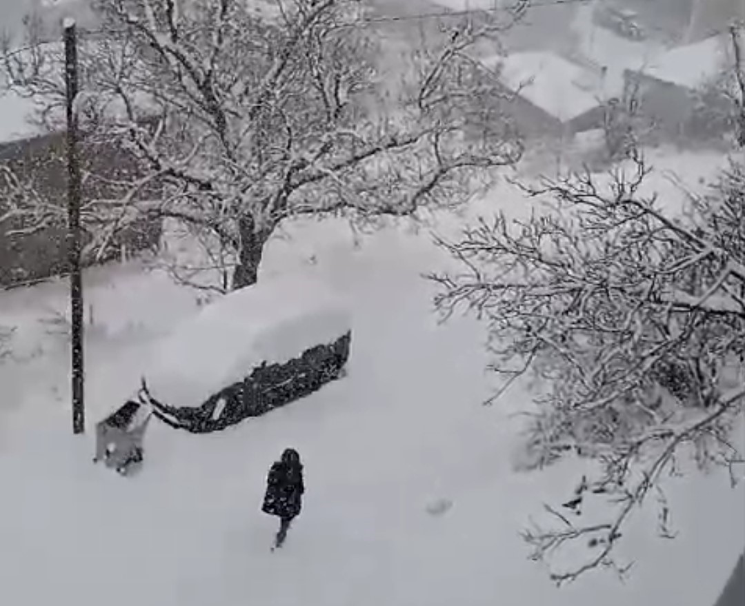 Bahçesaraylı vatandaşların zorlu kış mesaisi başladı