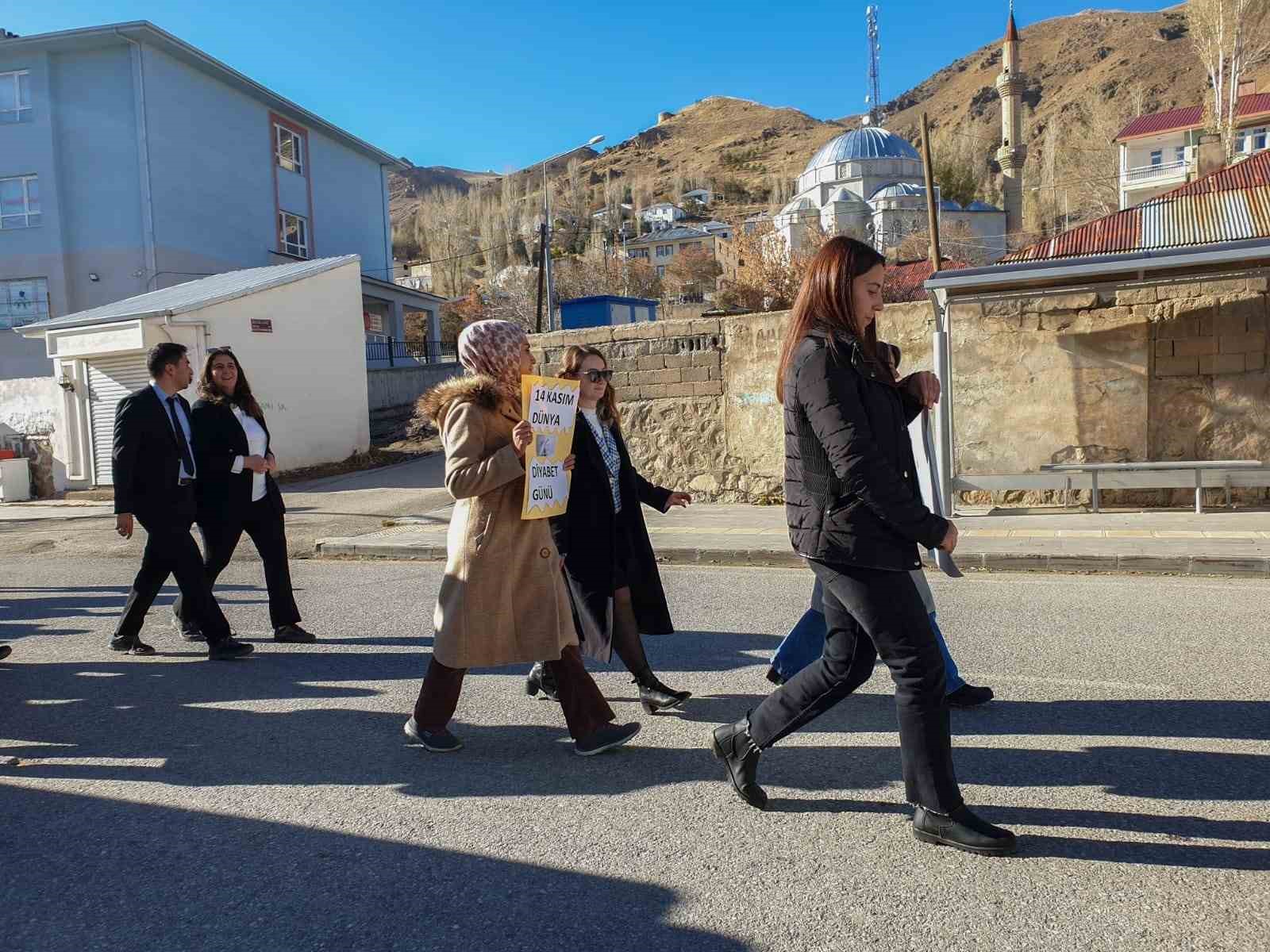 Başkale’de “Diyabet Farkındalık Yürüyüşü” yapıldı