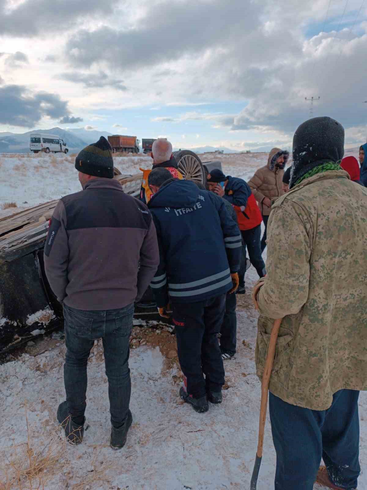 Kontrolden çıkan otomobil takla attı: 1 yaralı