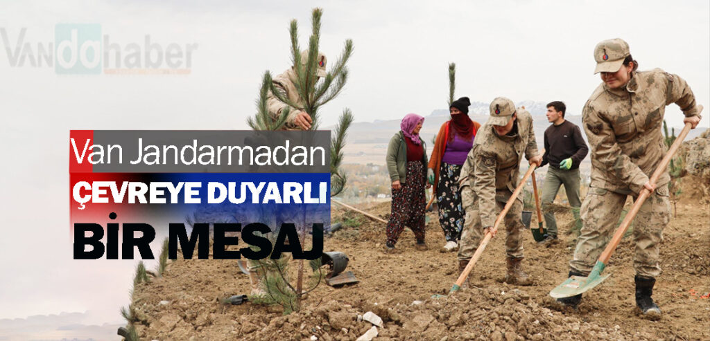 Van Jandarmadan Çevreye Duyarlı Bir Mesaj Verdi