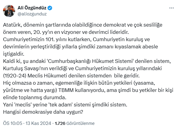 AK Parti kurucusu Hüseyin Çelik'ten Atatürk için skandal 