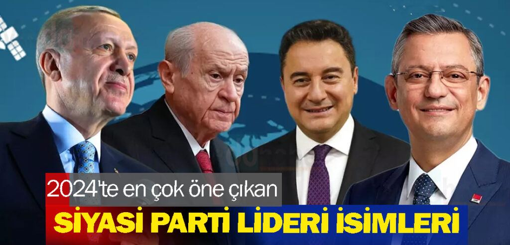 2024'te en çok öne çıkan siyasi parti liderleri