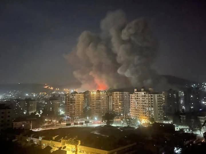 Suriye’de yaşanan patlamalar ve yükselen alevler Mardin’den görüntülendi