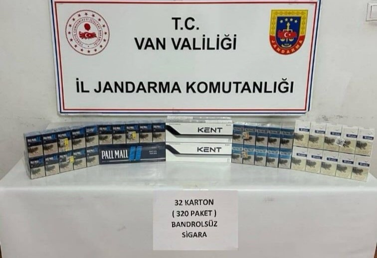 Van’da 860 paket kaçak sigara ele geçirildi