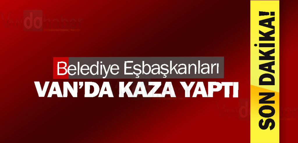 Belediye Eşbaşkanları Van’da Kaza Geçirdi