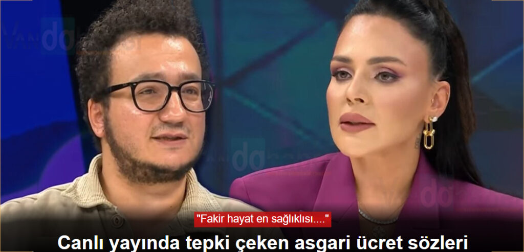 Canlı yayında tepki çeken asgari ücret sözleri