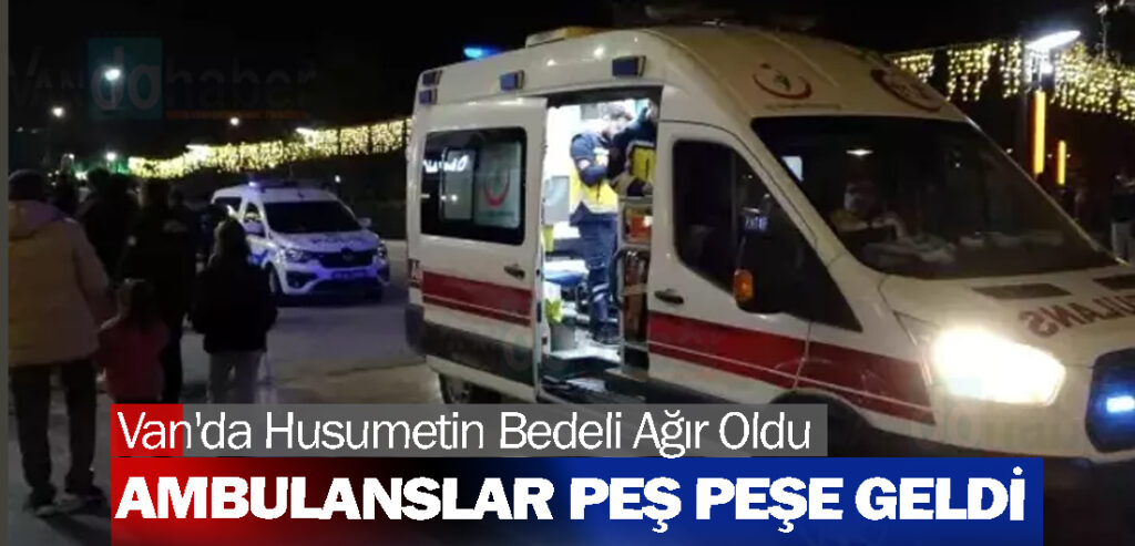 Van'da Husumetin Bedeli Ağır Oldu