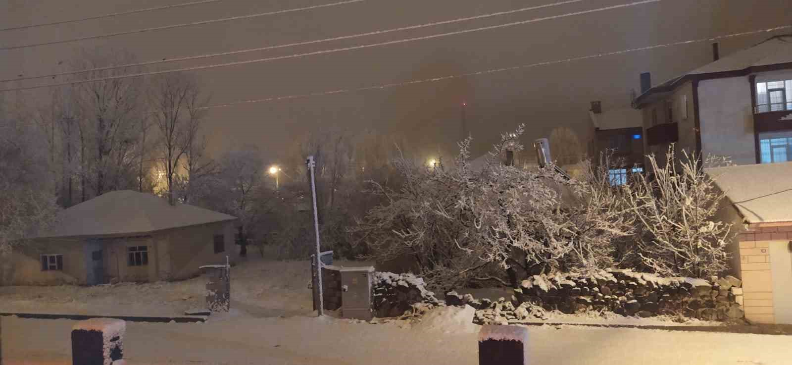 Muradiye’de kar yağışı: 27 yerleşim yerinin yolu kapandı