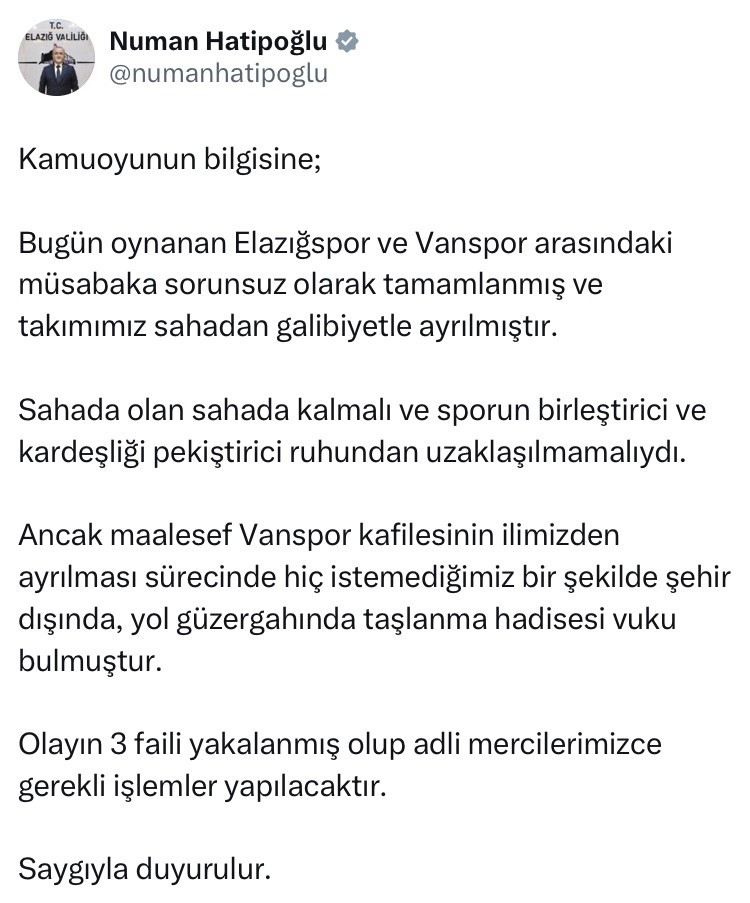 Vali Hatipoğlu: 