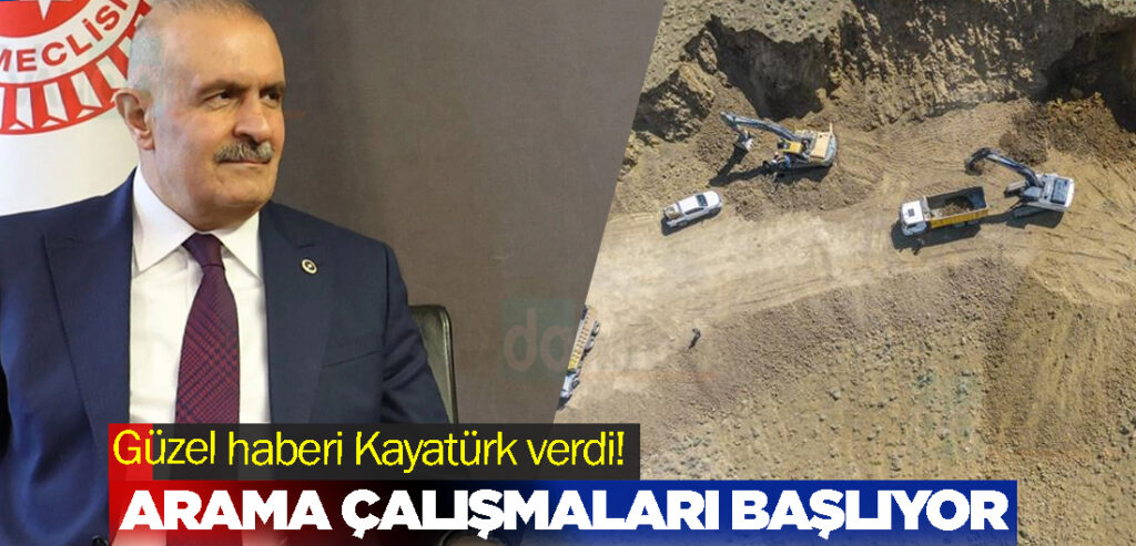 Arama Çalışmaları Başlıyor