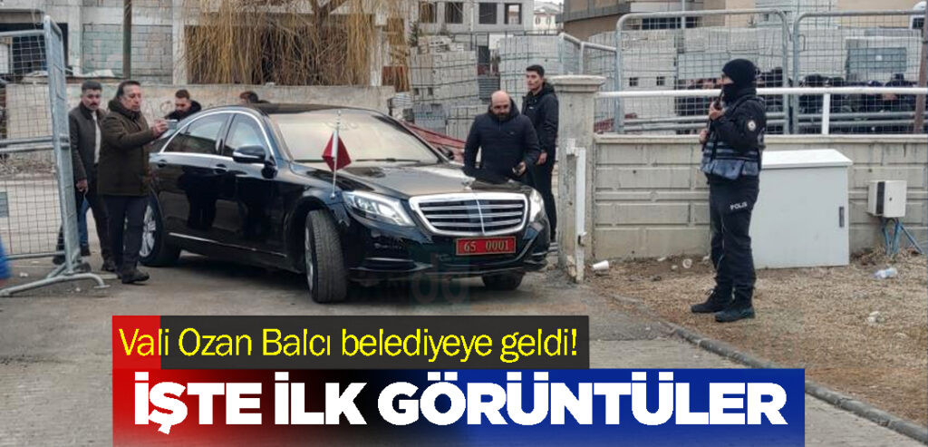 Vali Ozan Balcı belediyeye geldi! İşte ilk görüntüler