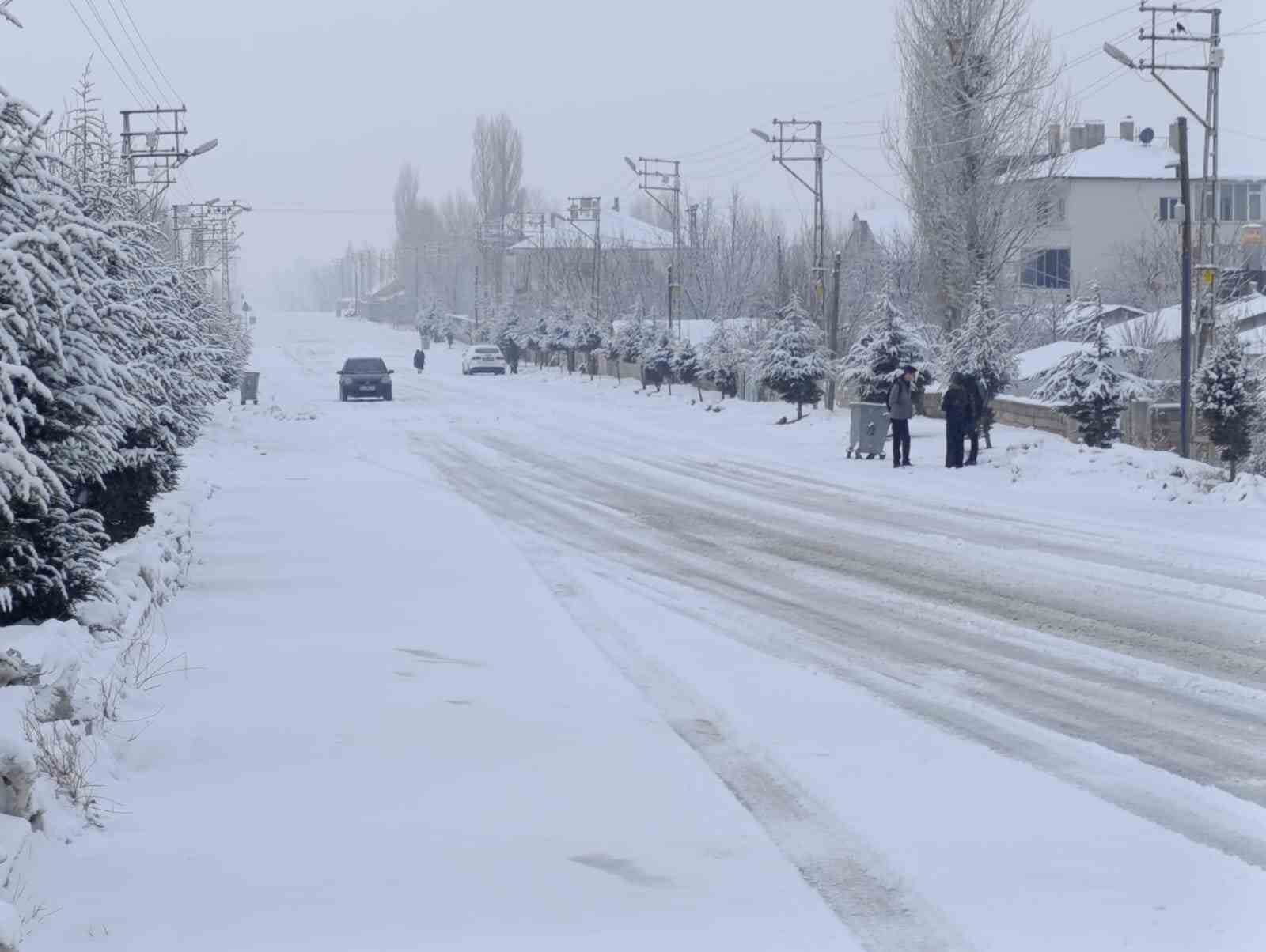 Muradiye beyaza büründü