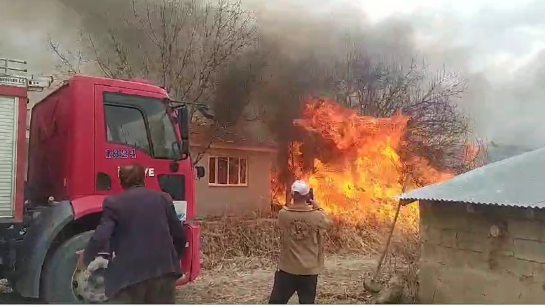 Van’da anız yangını korkuttu