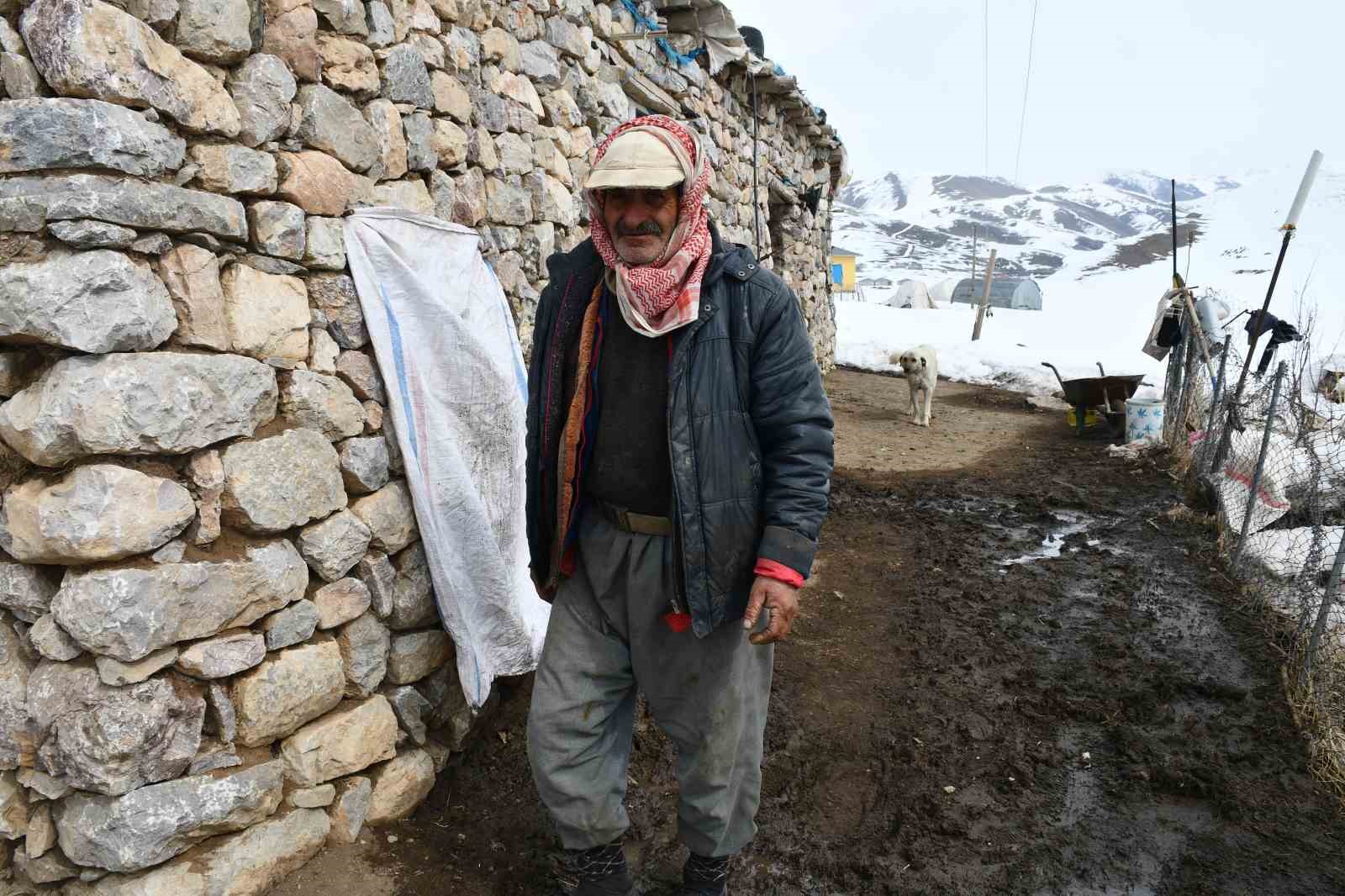 Vanlı besici, 9 yıldır Şırnak’taki Faraşin Yaylası’nda hayvanlarıyla yaşıyor