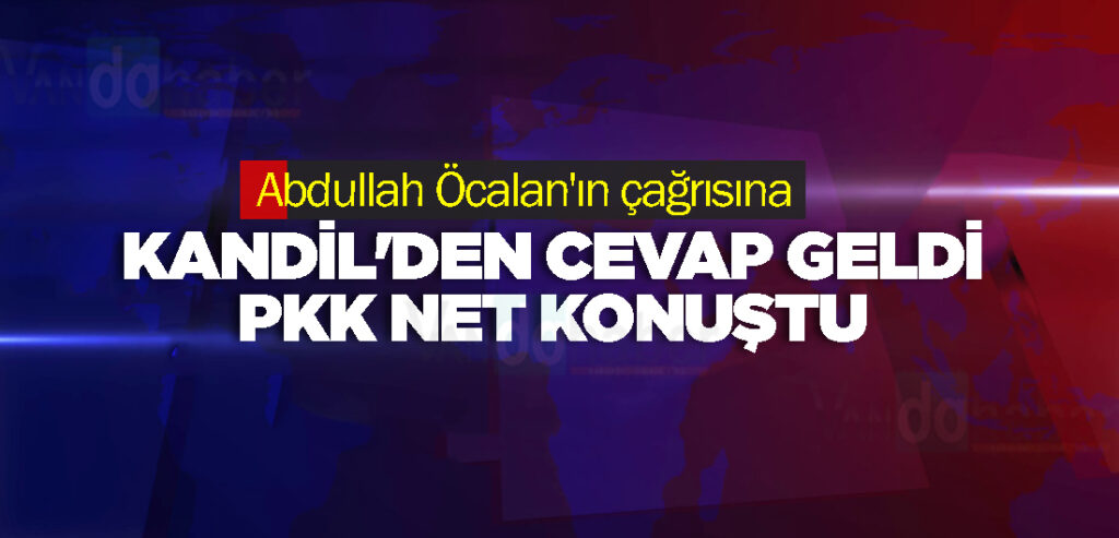 Abdullah Öcalan'ın çağrısına Kandil'den cevap geldi