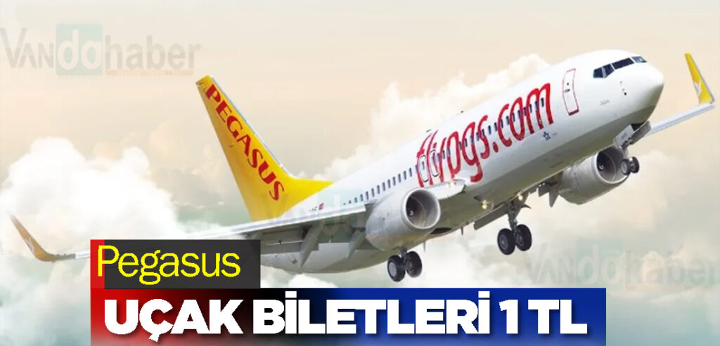 Pegasus uçak biletlerini 1 TL yaptı